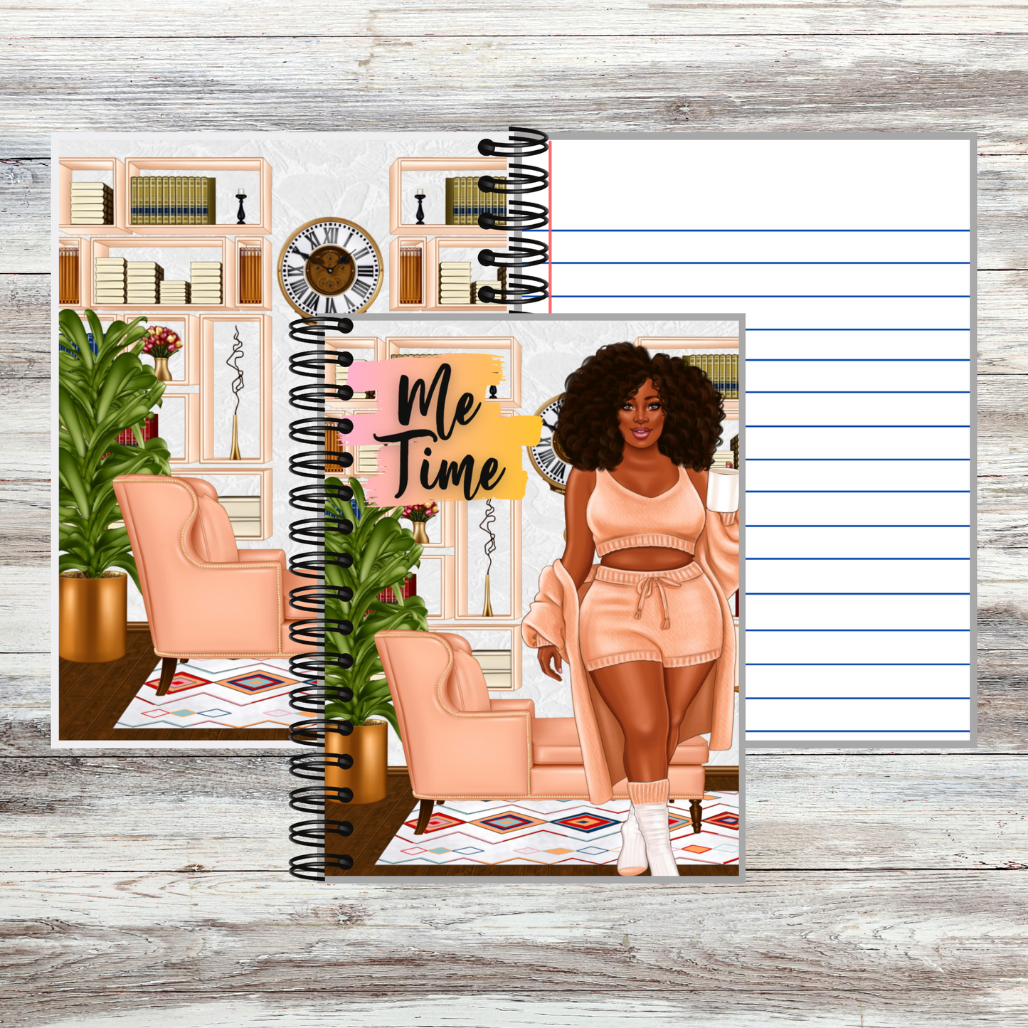 Me Time Custom-Made Lined Notebook