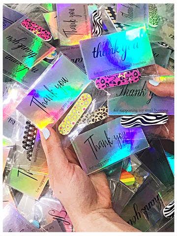 WHOLESALE | 25 PC INCREMENTS | MINI NAIL FILE THANK YOU GIFT