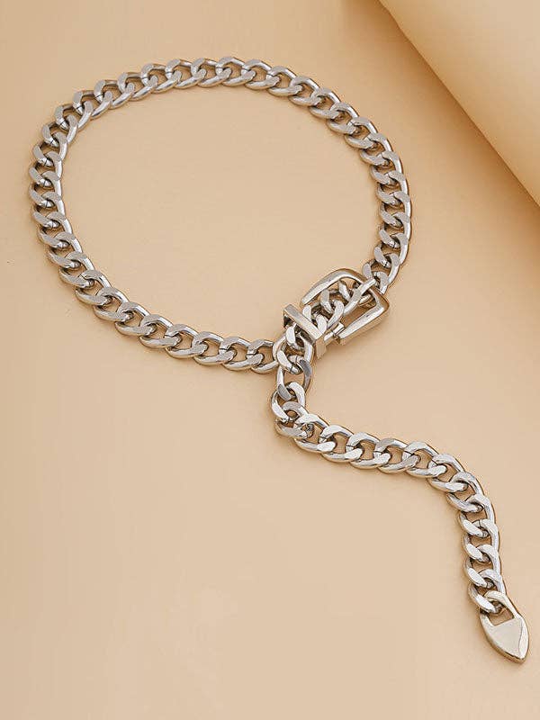 Chains Geometric Solid Color Necklace