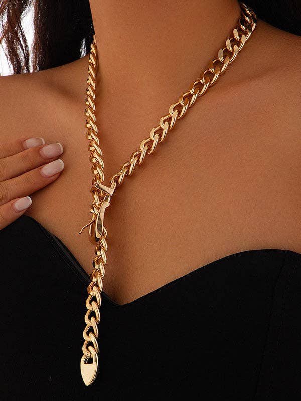 Chains Geometric Solid Color Necklace