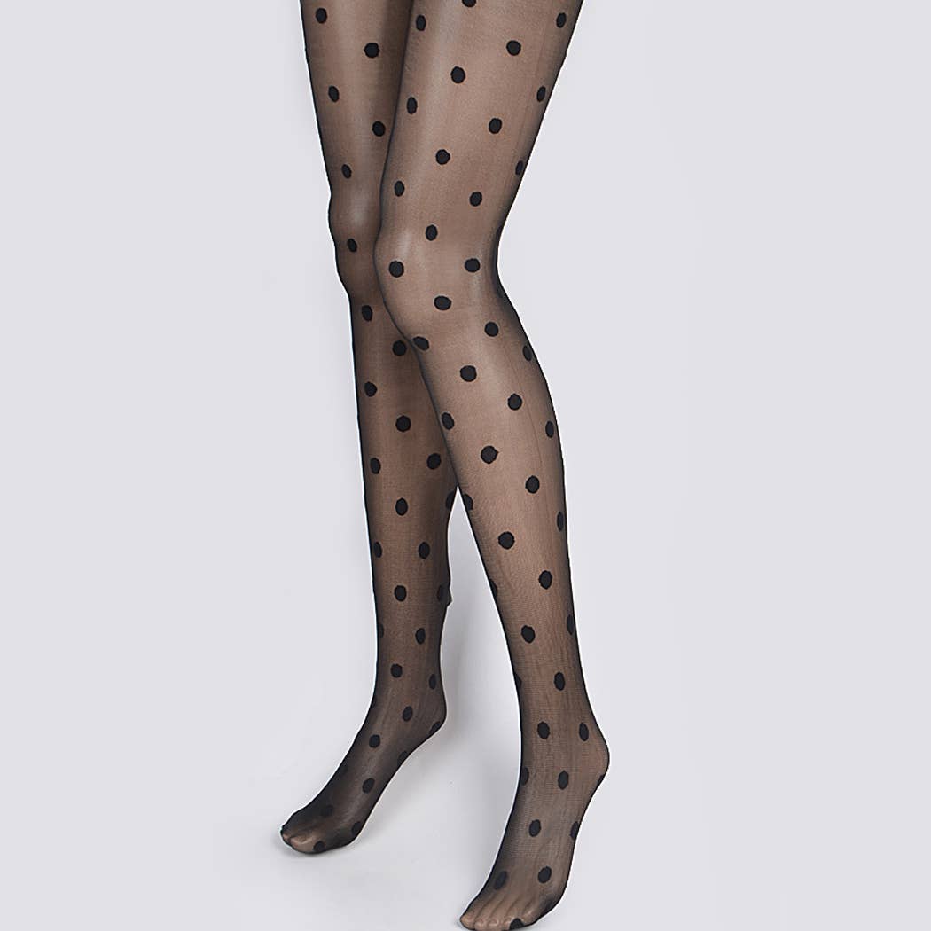 Plus Size Polka Dot Stockings