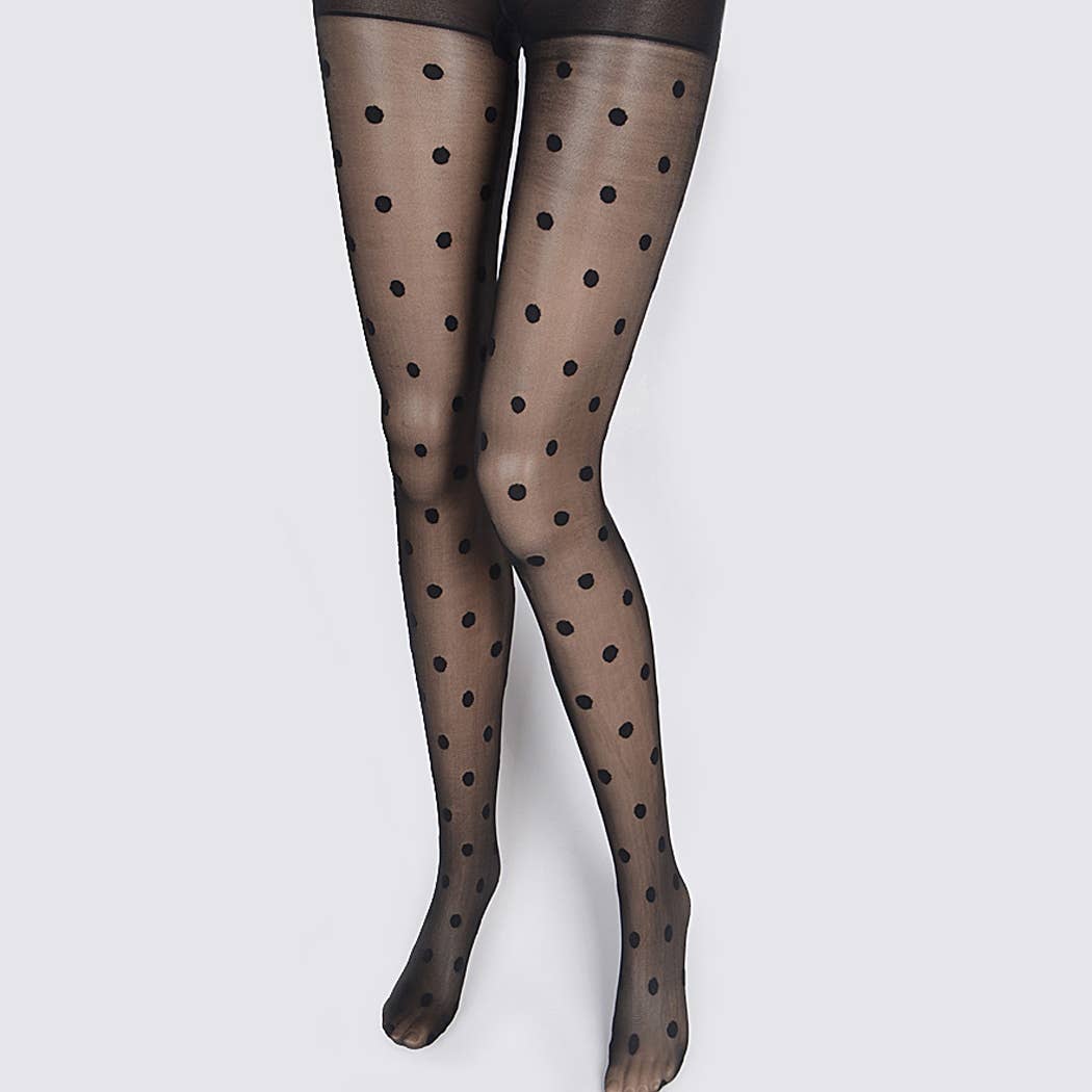Plus Size Polka Dot Stockings