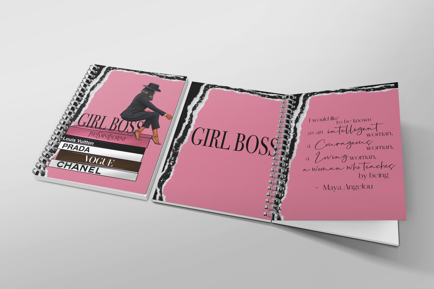 Girl Bossin Up Notebook