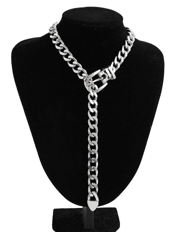 Chains Geometric Solid Color Necklace