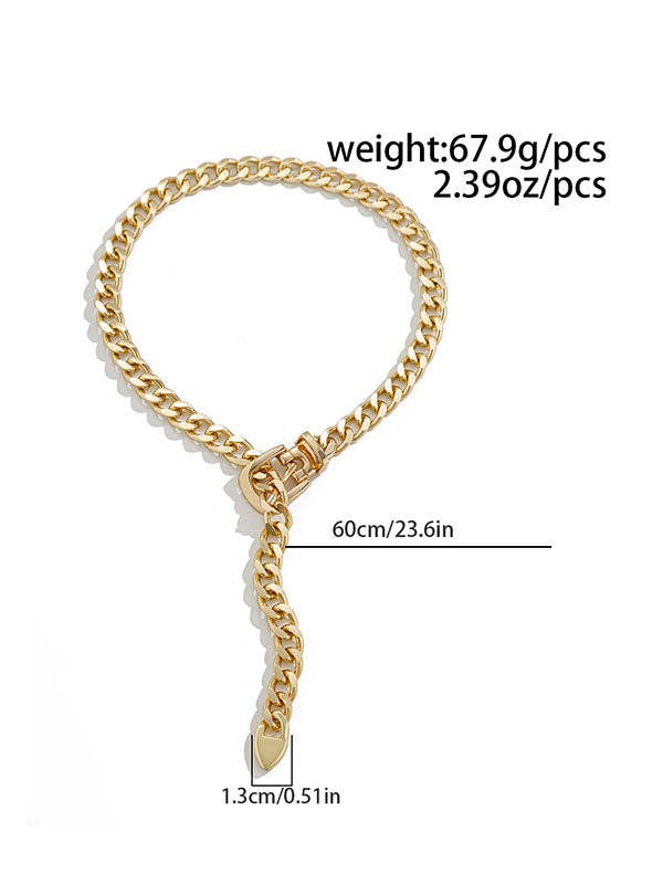 Chains Geometric Solid Color Necklace