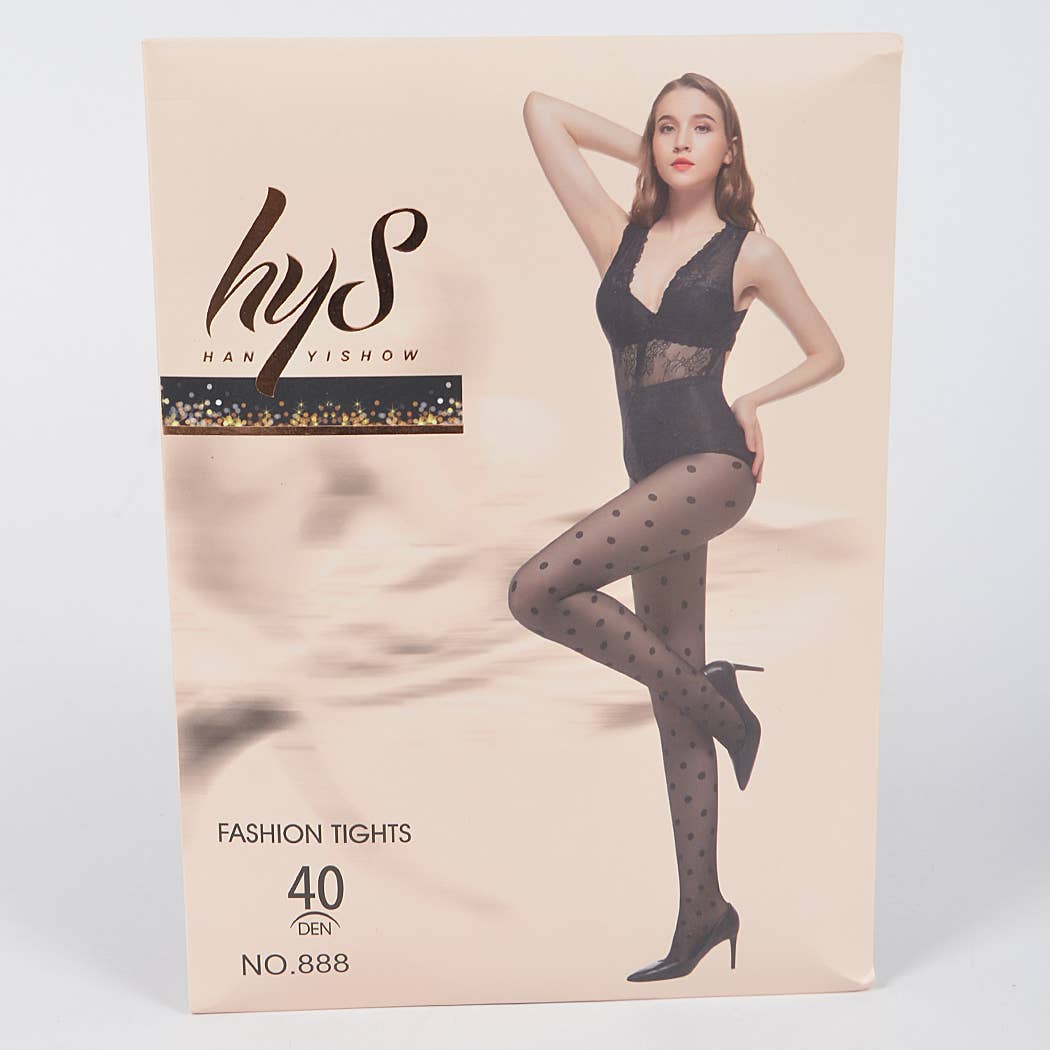 Plus Size Polka Dot Stockings