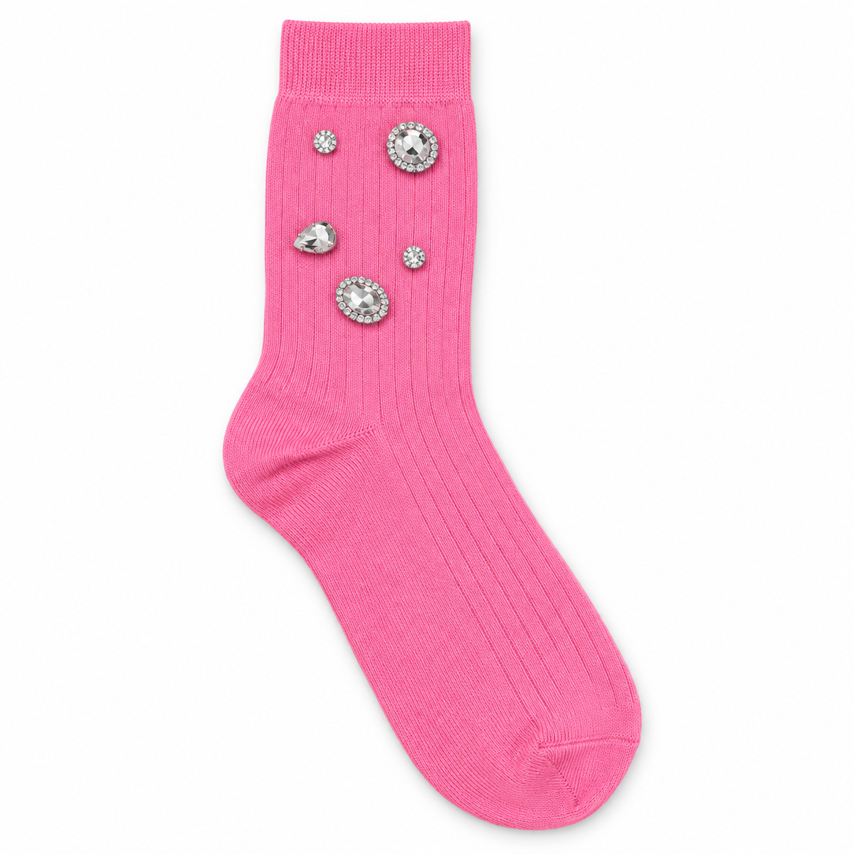 Jeweled Crew Socks