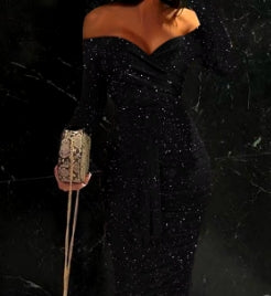 Off Shoulder body-con ruched dress