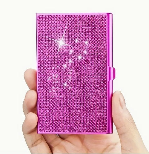 Rhinestone Business Card Holder