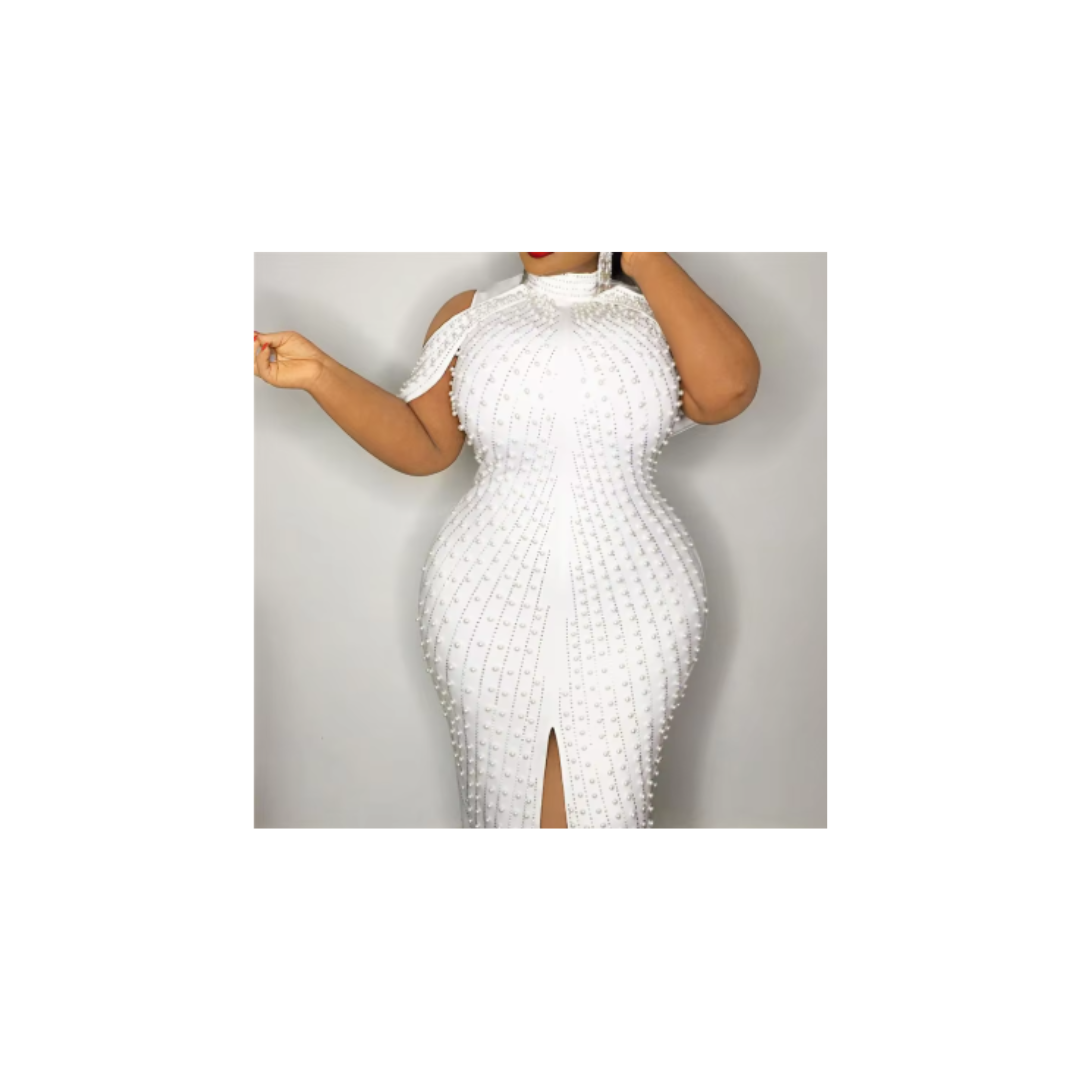 White Beaded Dress – Suzie's Treasure Trove