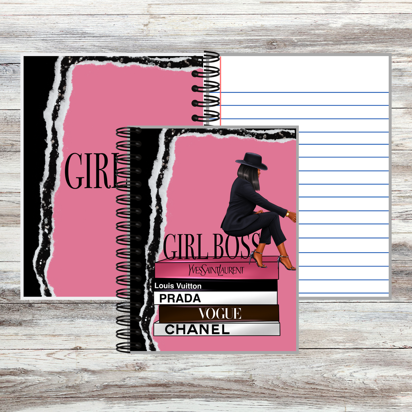 Girl Bossin Up Notebook