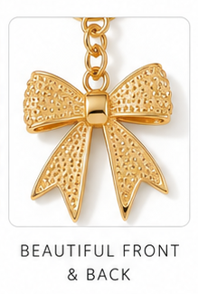 Crystal Luxe Pink Bow Charm