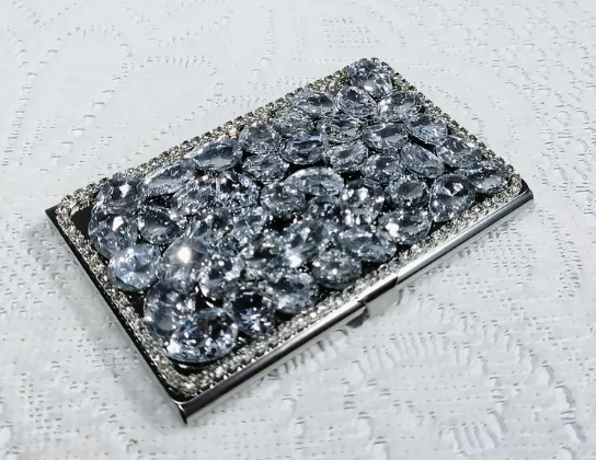 Rhinestone Business Card Holder