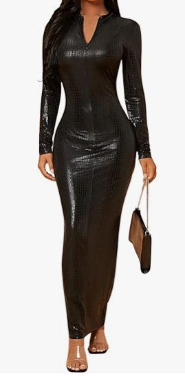 Black Body Con Dress