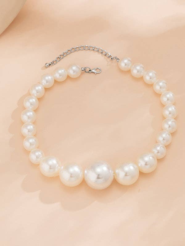 Beaded Pearl Necklace