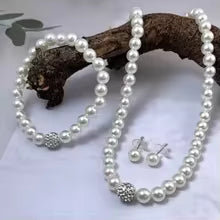 3-piece pearl jewelry set