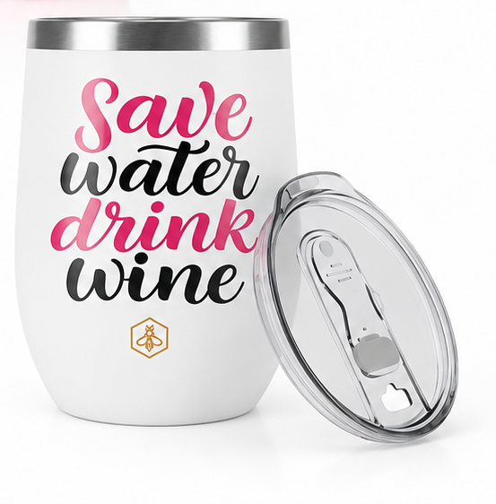 Save Water, Drink Wine Insulated Cup