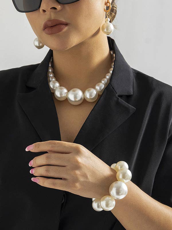 Beaded Pearl Necklace