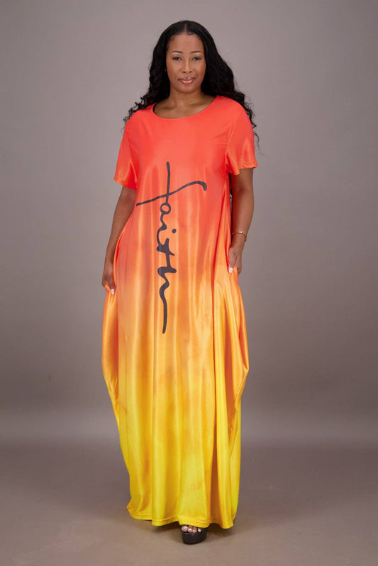Gradient Dye Faith Dress