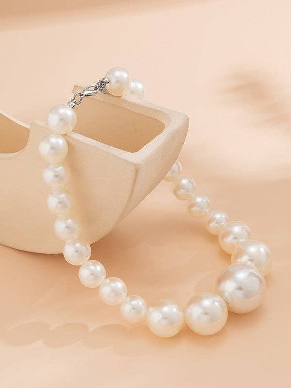 Beaded Pearl Necklace