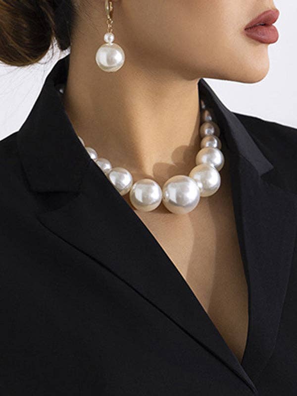 Beaded Pearl Necklace