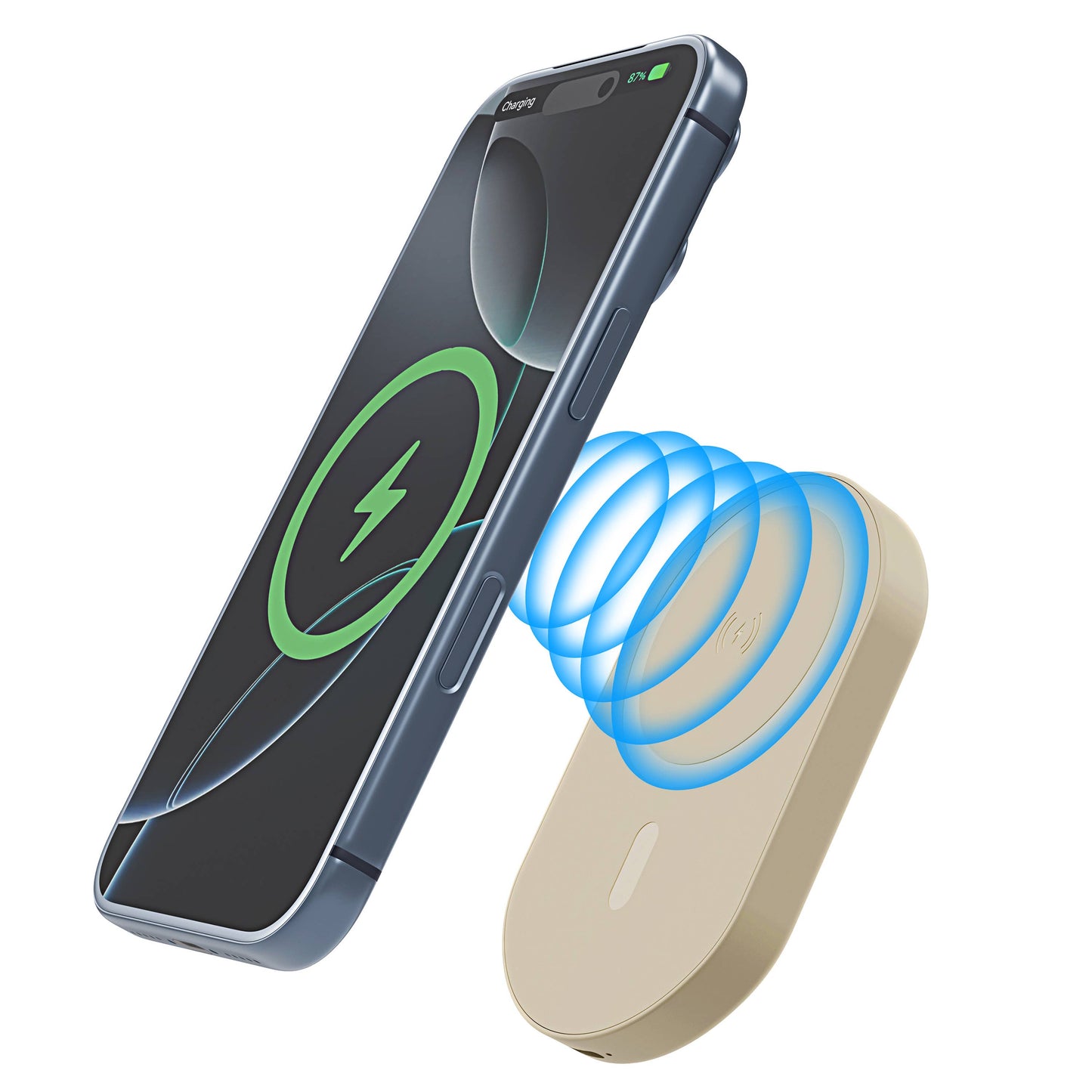 Magnetic Wireless 5000mAh Power Bank Fast Charge Ultra Slim