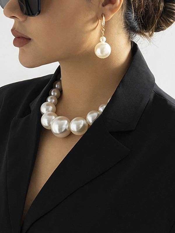 Beaded Pearl Necklace