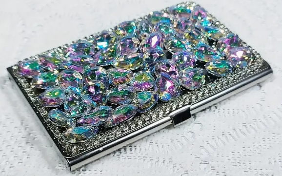 Rhinestone Business Card Holder