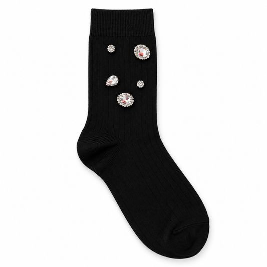 Jeweled Crew Socks