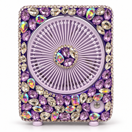 Cool & Glam Jeweled Desk Fan
