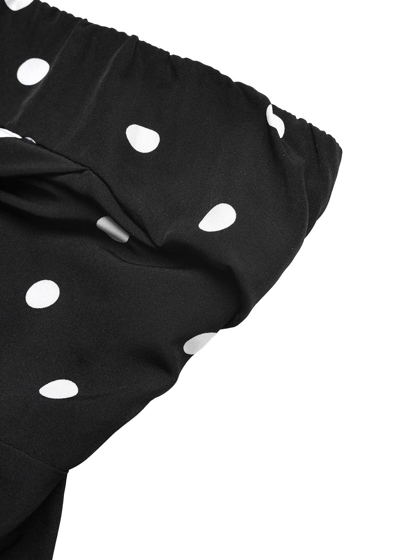 Polka Dot Strapless Wide Leg Jumpsuit Summer Outfit