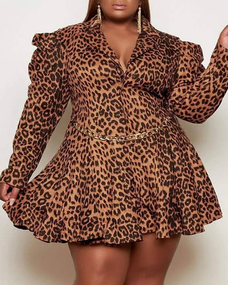 Leopard print dress