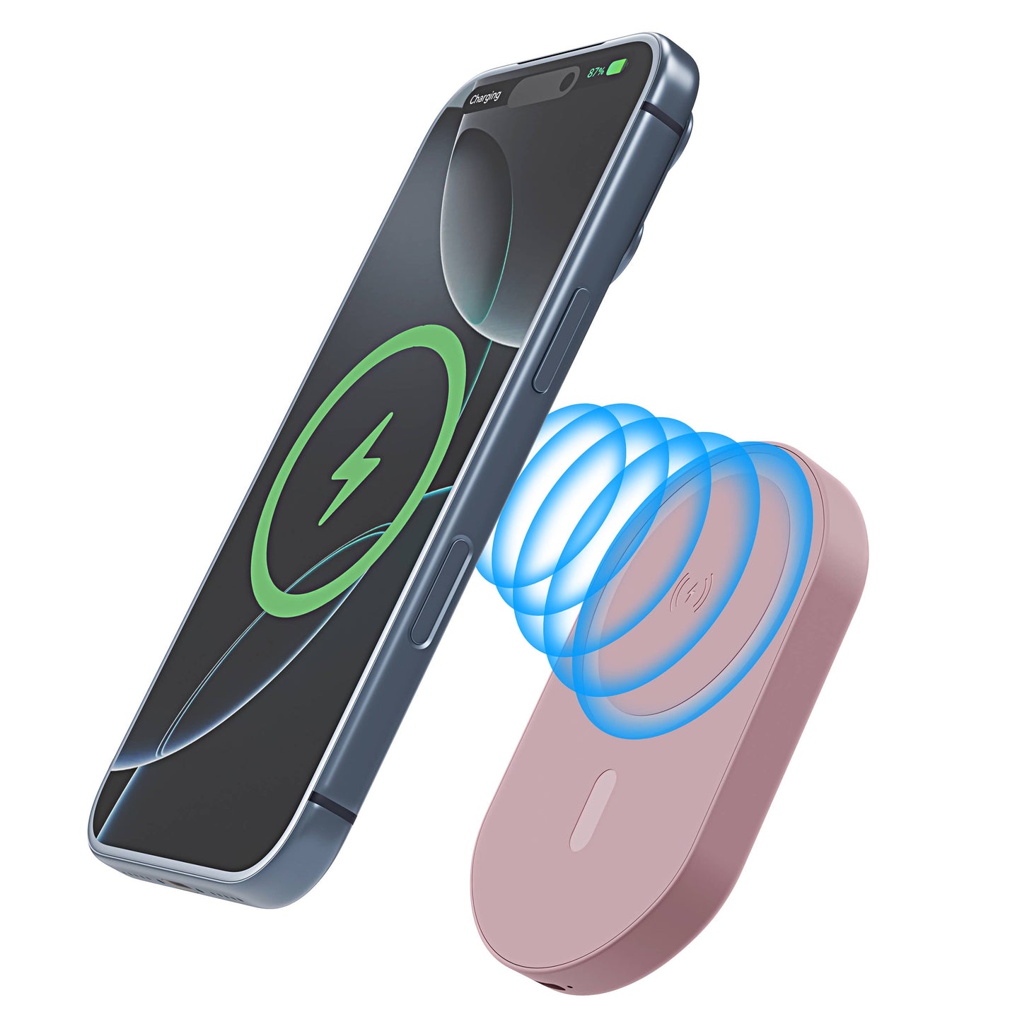 Magnetic Wireless 5000mAh Power Bank Fast Charge Ultra Slim
