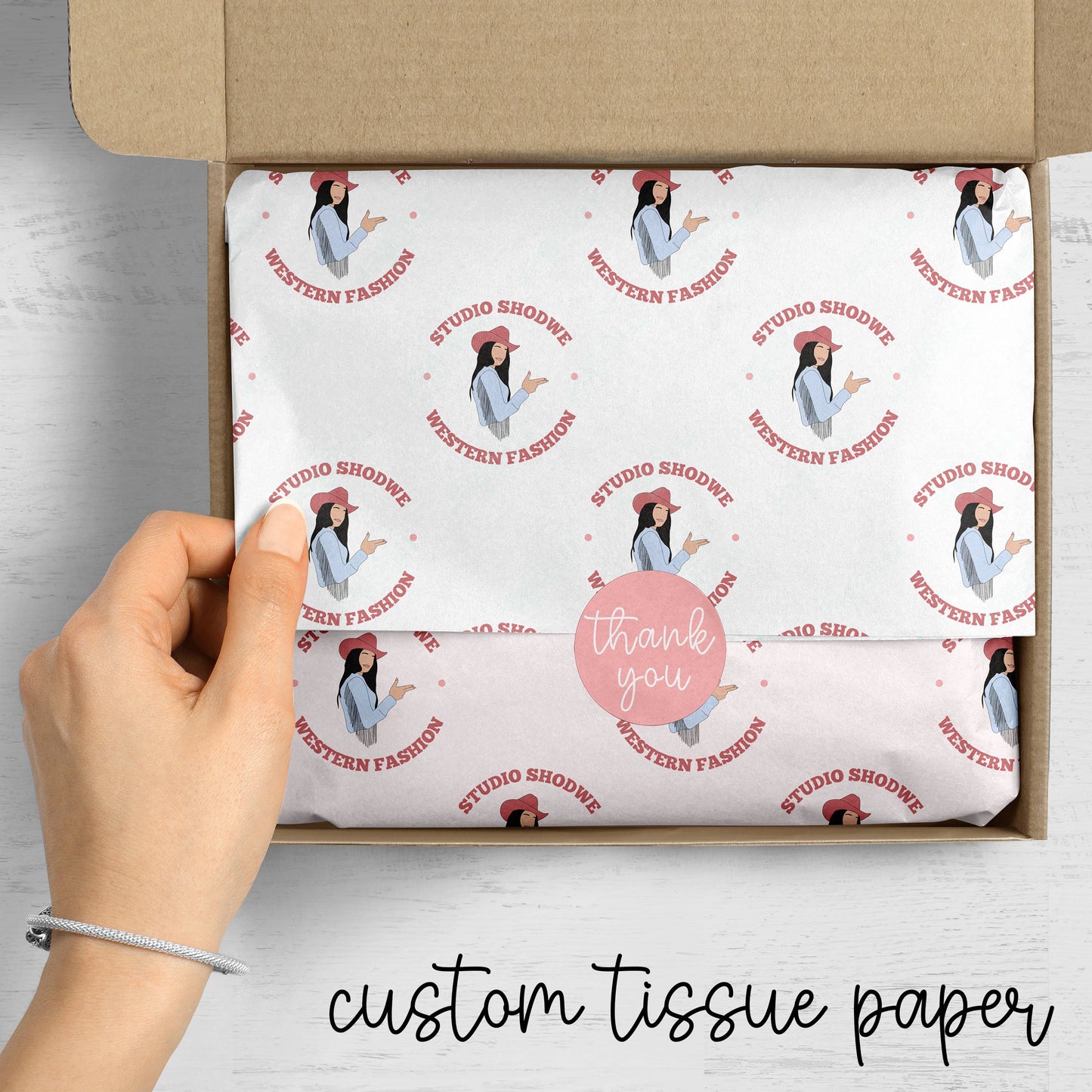 Custom Tissue Paper BULK, Branded Packaging, Tissue Paper