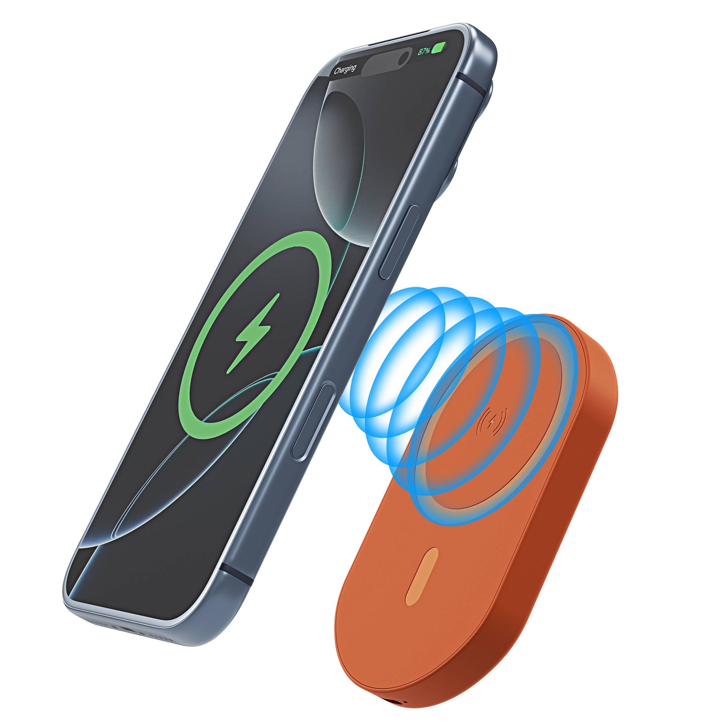 Magnetic Wireless 5000mAh Power Bank Fast Charge Ultra Slim