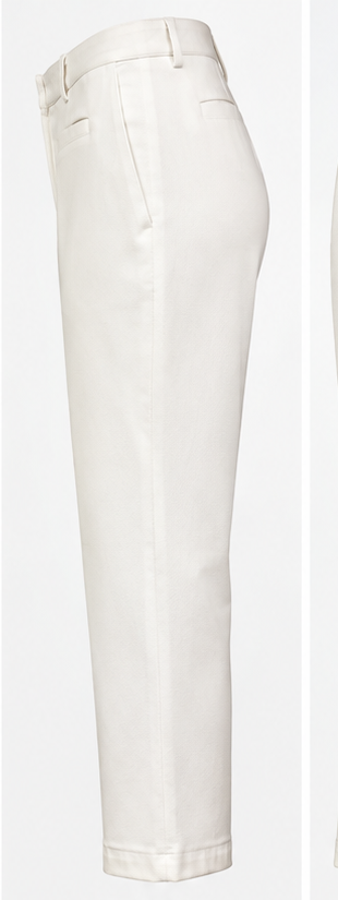 Ivory Tailored Crop Pants