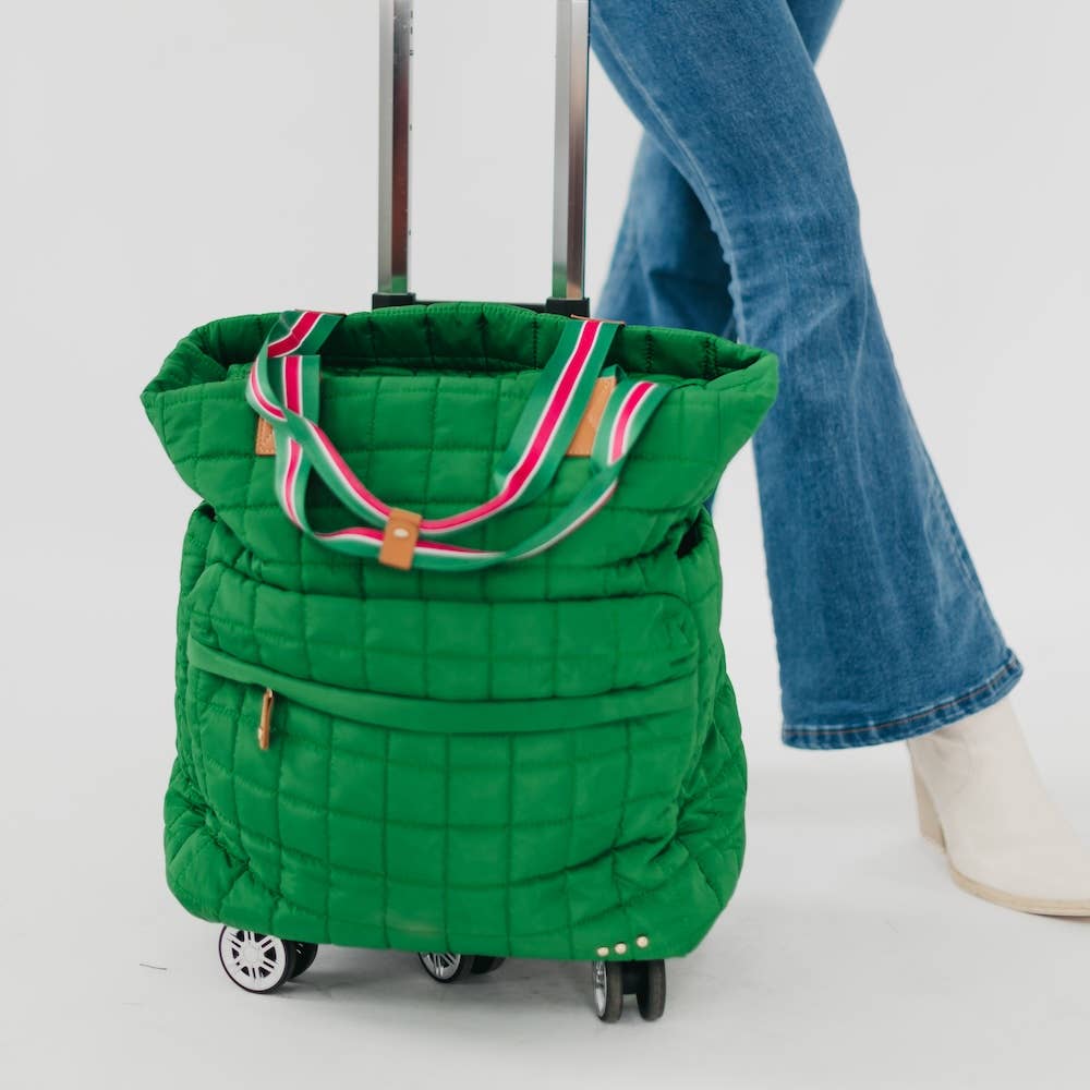 Quilted Tote Roller Bag