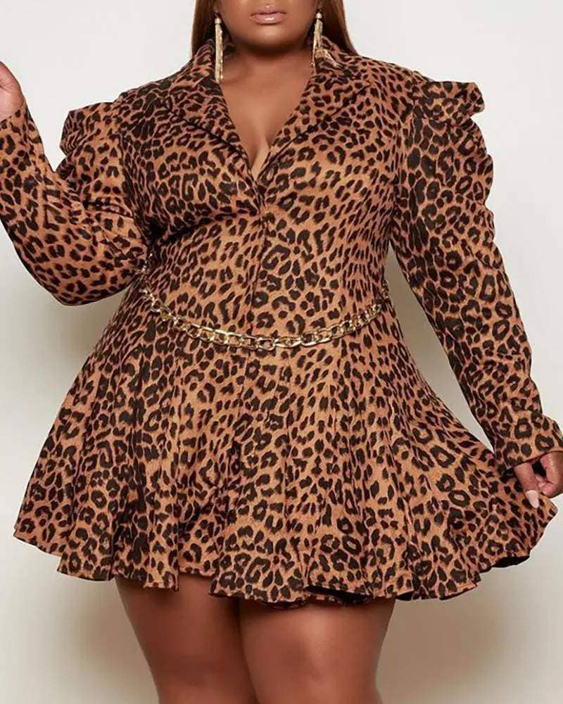 Leopard print dress