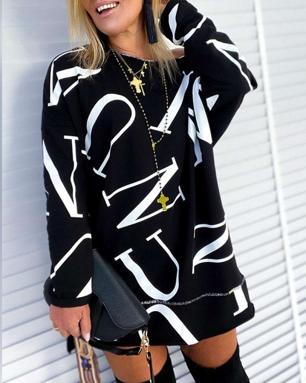 Long sleeve casual sweatshirt
