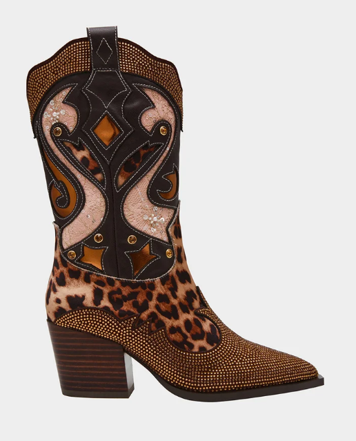 Journie Leopard Cowboy Boot