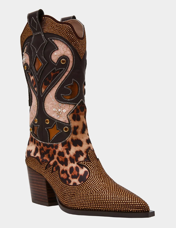 Journie Leopard Cowboy Boot