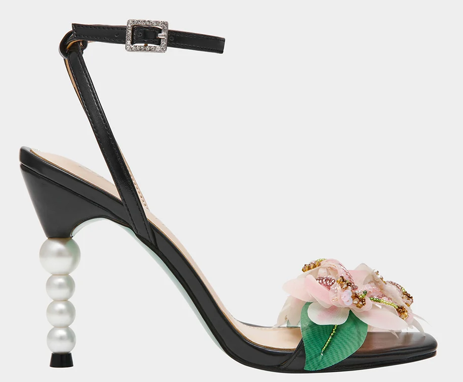 Betsy Johnson - Kasie Black Pearl Heel