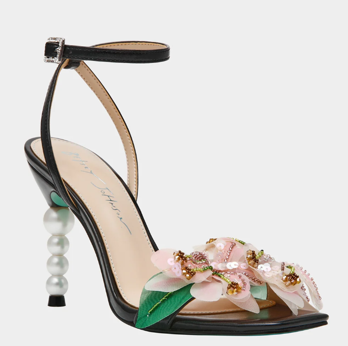Betsy Johnson - Kasie Black Pearl Heel