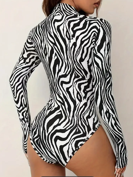 Zebra Print Body Suit