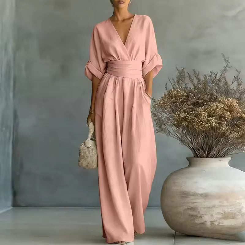 V-neck Jumpsuit