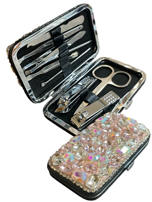 Chunky Crystal Travel Manicure Set