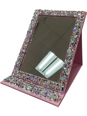 Crystal Stones Folding Mirror