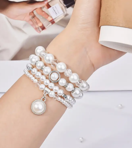 Pearl Bracelet Watch Band