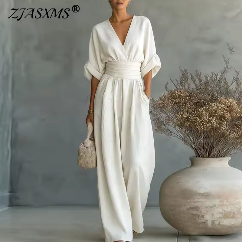 V-neck Jumpsuit
